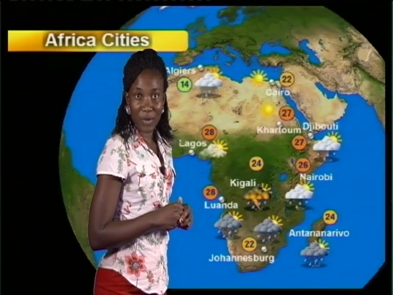 NMTS Allumni presentin weather on TV in local language